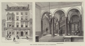 De Schotse Conservatieve Club in Edinburgh door Frank Watkins